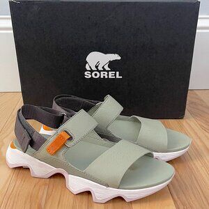 Sorel Kinetic Impact II Sling Low Leather Sandal - 7.5 Green